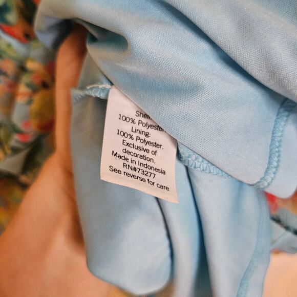 Lauren Conrad Size Small S Blouse Summer Time Boho Beach Floral Tunic Top Shirt - Picture 4 of 9